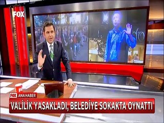 Can Yücel'in oyununu Edirne valisi yasakladı Belediye başkanı caddede oynattı