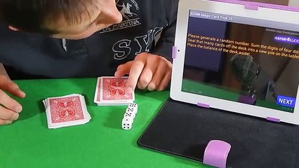 ASMR Magic Card Trick # 25 App Instructions