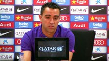 Xavi says good-bye to Barcelona