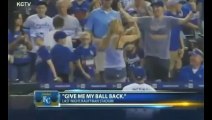 Woman Catches Fly Ball At Baseball Game, Gives It To Boy And Demands It Back At Royals vs Yankees
