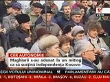Miting la Sf Gheorghe pentru susţinerea independenţei Kosovo