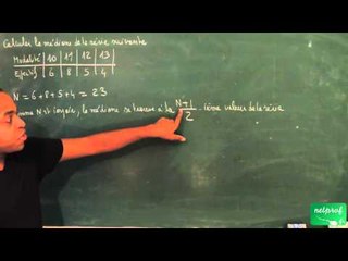 517 / Statistiques / Calcul de médiane (2)