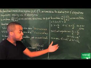 486 / Equations de droites - Systèmes linéaires / Démonstration de cours (Partie 2)