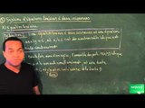 AFC / Equations de droites - Systèmes linéaires / Equation cartésienne d'une droite