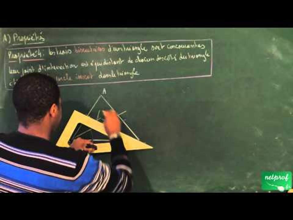 ADA / Configurations du plan / Bissectrices dans un triangle