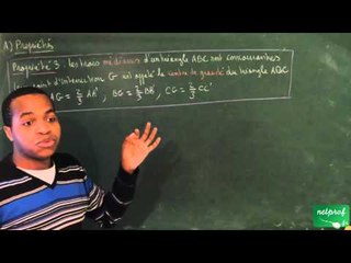 ACZ / Configurations du plan / Médianes dans un triangle