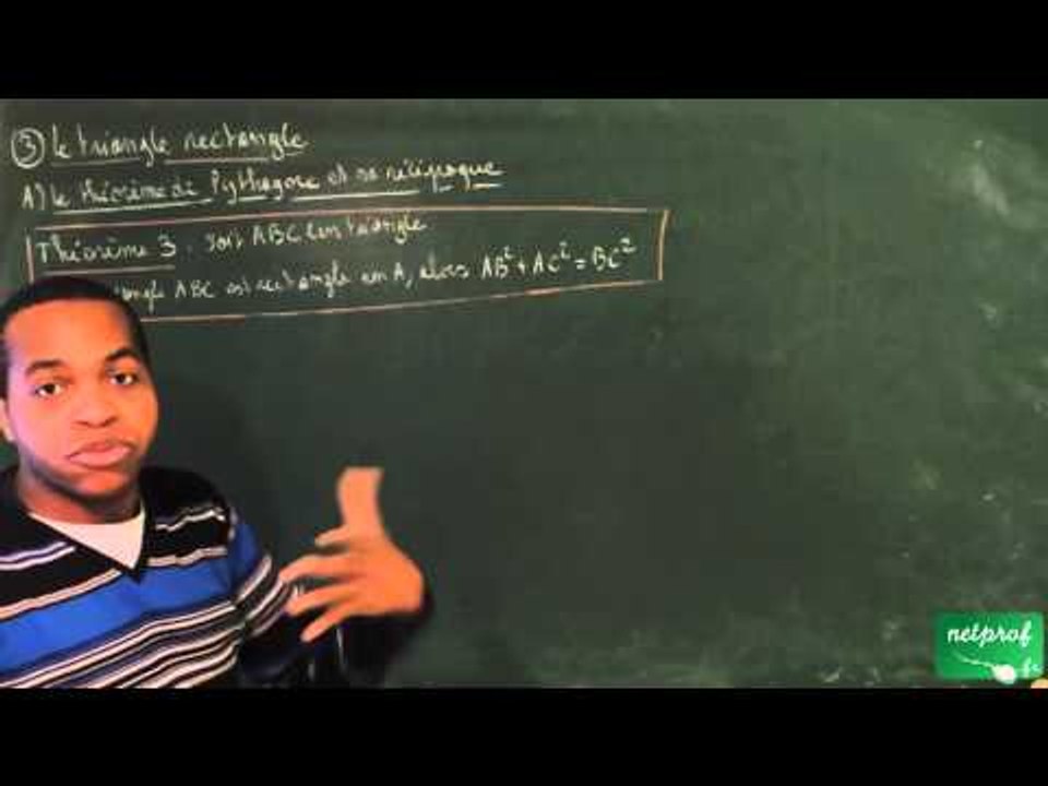 ADC / Configurations du plan / Théorème de Pythagore et sa réciproque