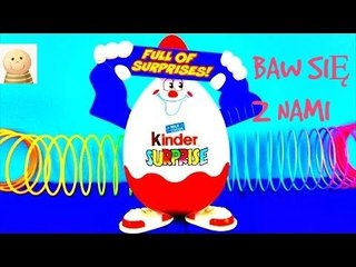 Baw się z nami- jajka niespodzianki- 2 zabawki !!!! Kula i wilk !!