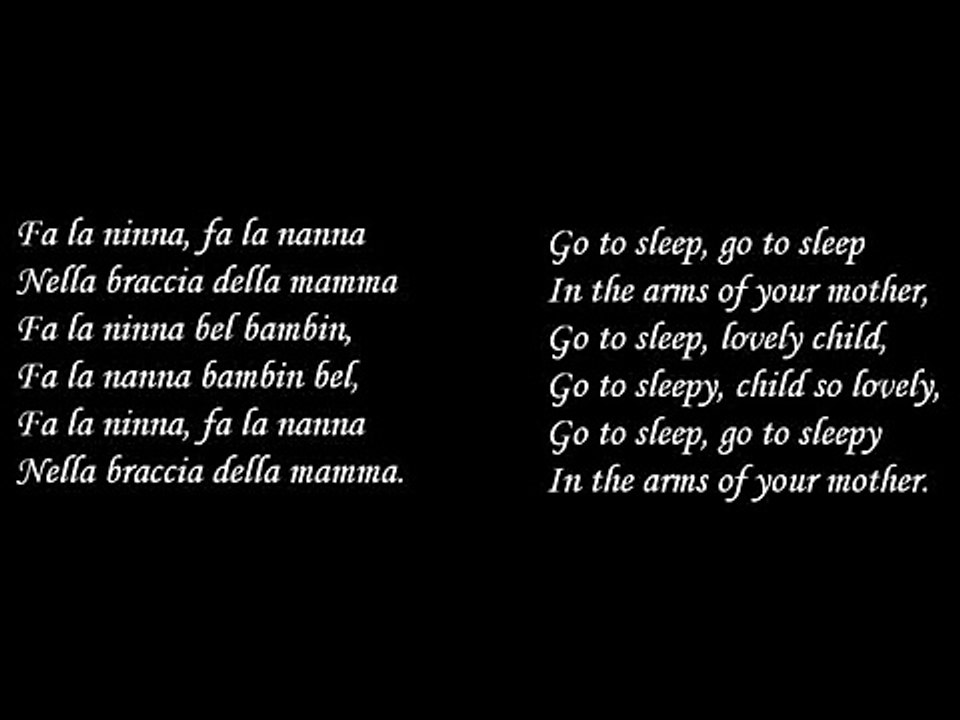 Ninna Ninna Lullaby