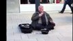 Homeless man sings 