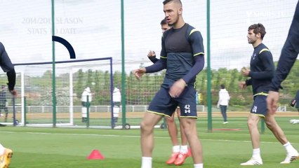 Séance d'entraînement avec Nabil Bentaleb