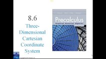Three Dimensional Cartesian Coordinate System