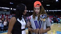 Brittney Griner speaks after winning her 1st Championship!