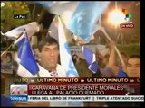 Bolivia: Evo Morales llega a la Plaza Murillo y causa revuelo