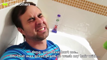 Extra Footage - Crazy Bath Hair Loss Prank on Girlfriend
