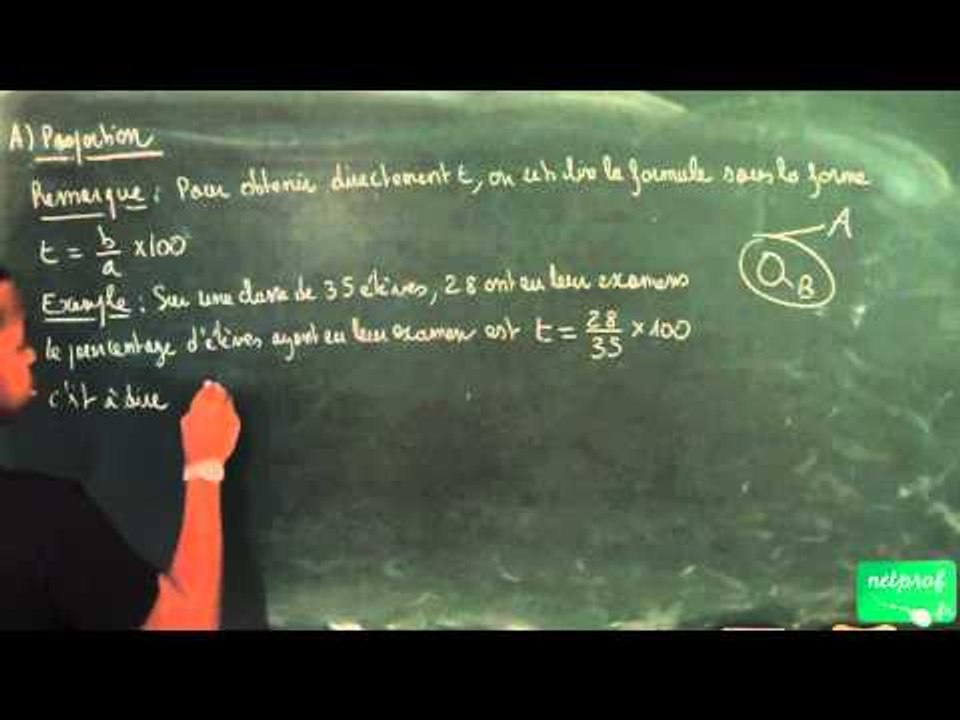 AAB / Pourcentages et évolutions / Remarque sur...