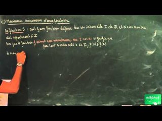 ABI / Généralités sur les fonctions / Maximum et minimum