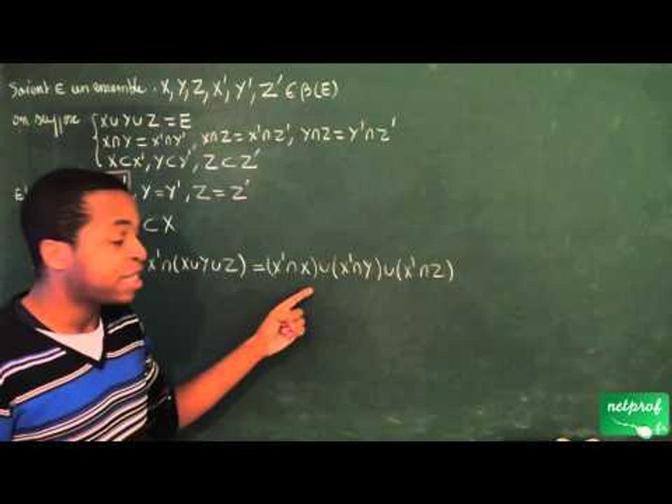 0023 / Ensembles et applications / Démontrer avec les ensembles (9)