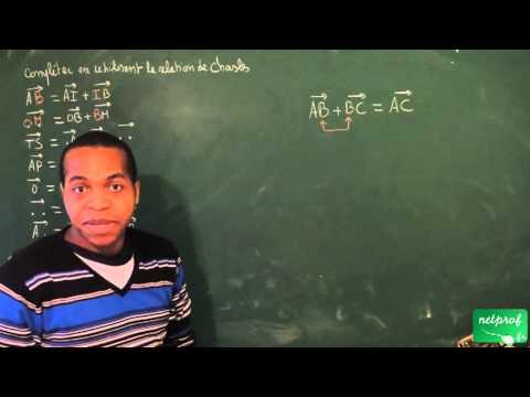 410 / Vecteurs / Utilisation de la relation de Chasles