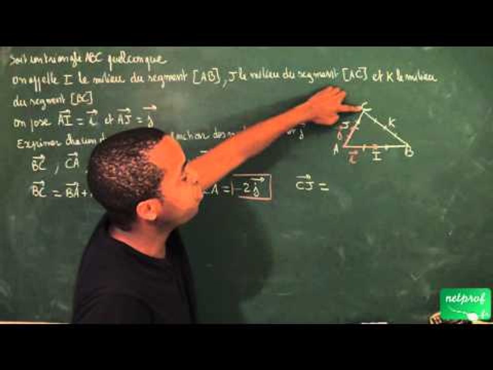 418 / Vecteurs / Exprimer un vecteur en fonction de deux autres vecteurs (2)