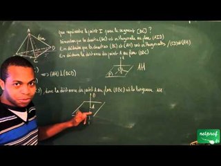 402 / Géométrie dans l'espace / Distance d'un point à un plan dans un tétraèdre