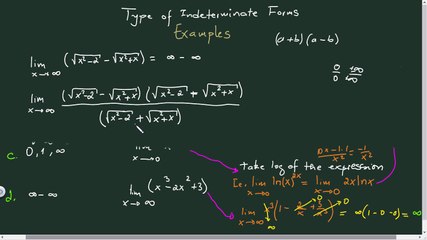 Solving Indeterminate Forms. Part 1