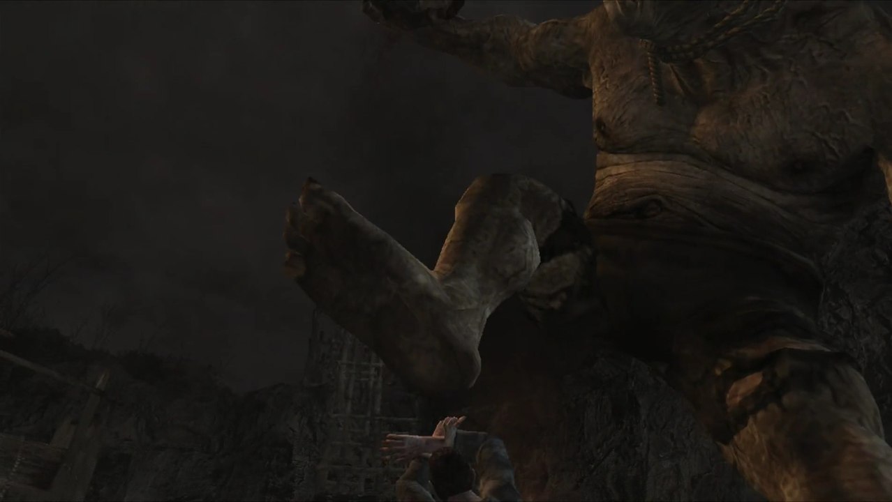 RE4 Gigante Босс по дороге к церкви