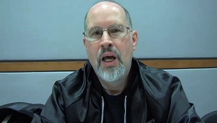 Timothy Zahn cuts an ad for Sidewalk Film festival 2010