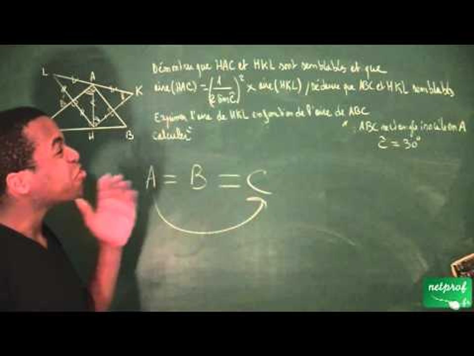 341 / Triangles isométriques et semblables / Travail sur deux triangles rectangles (2)