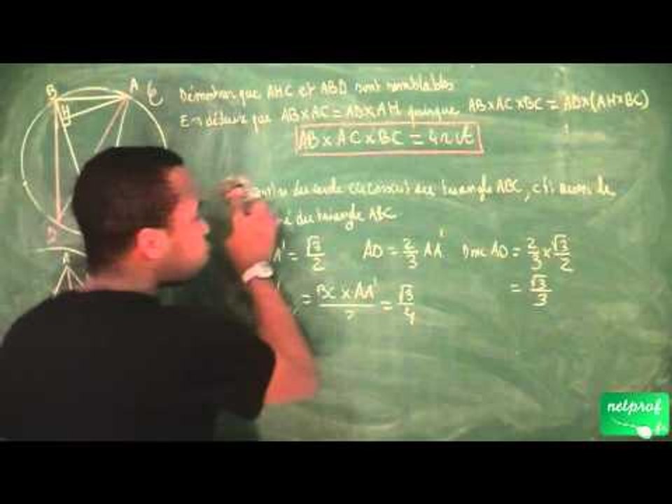 329 / Triangles isométriques et semblables / Démontrer avec les triangles semblables (3)