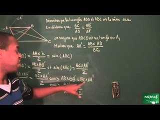 284 / Configurations du plan / Démontrer une égalité à l'aide des aires (2)