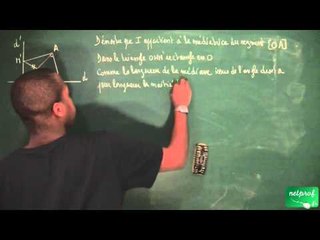 263 / Configurations du plan / Démontrer qu'un point appartient à la médiatrice d'un segement