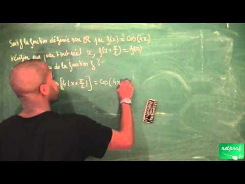 253 / Fonctions cosinus et sinus / Etude de la période d'une fonction trigonométrique