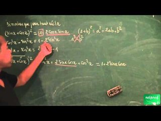 240 / Fonctions cosinus et sinus / Démontrer une égalité