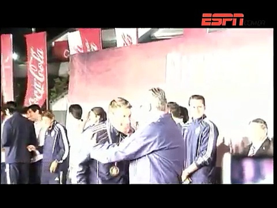 Larissa Riquelme recebeu a equipe da ESPN no Paraguai