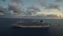 Drone Footage of Norwegian Dawn Cruise Ship Stuck on Bermuda Reef