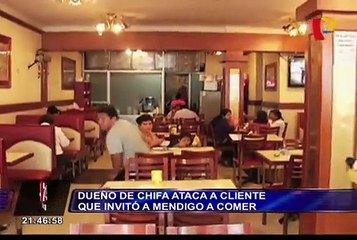 Lince: dueño de chifa ataca a cliente que invitó a comer a mendigo