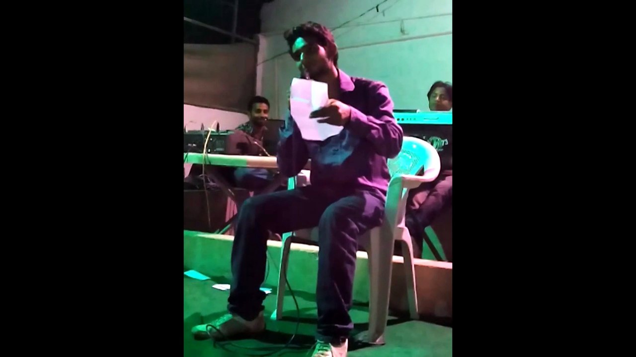 Poet:Sher E Yazdan read his poetry in event..