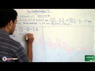 Thermodynamique 1, outils mathématiques, Exercice3, part1