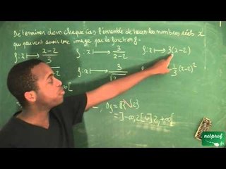 062 / Généralités sur les fonctions / Déterminer l'ensemble de définition d'une fonction