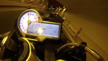 BMW S1000R 0-200 acceleration, top speed & playing with E60 and F10 550d