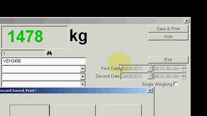 Weighbridge Software-How to capture 1st and 2nd Weight