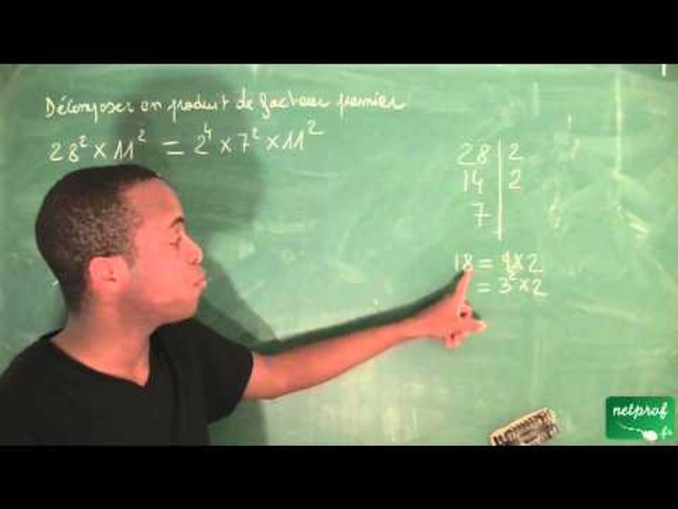 020 / Nombres, ordre dans R / Décomposition en produit de facteur premier (2)