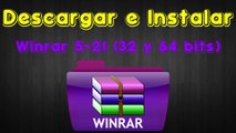 Descargar e Instalar Winrar 5.21 (32 y 64 bits)   Licencia