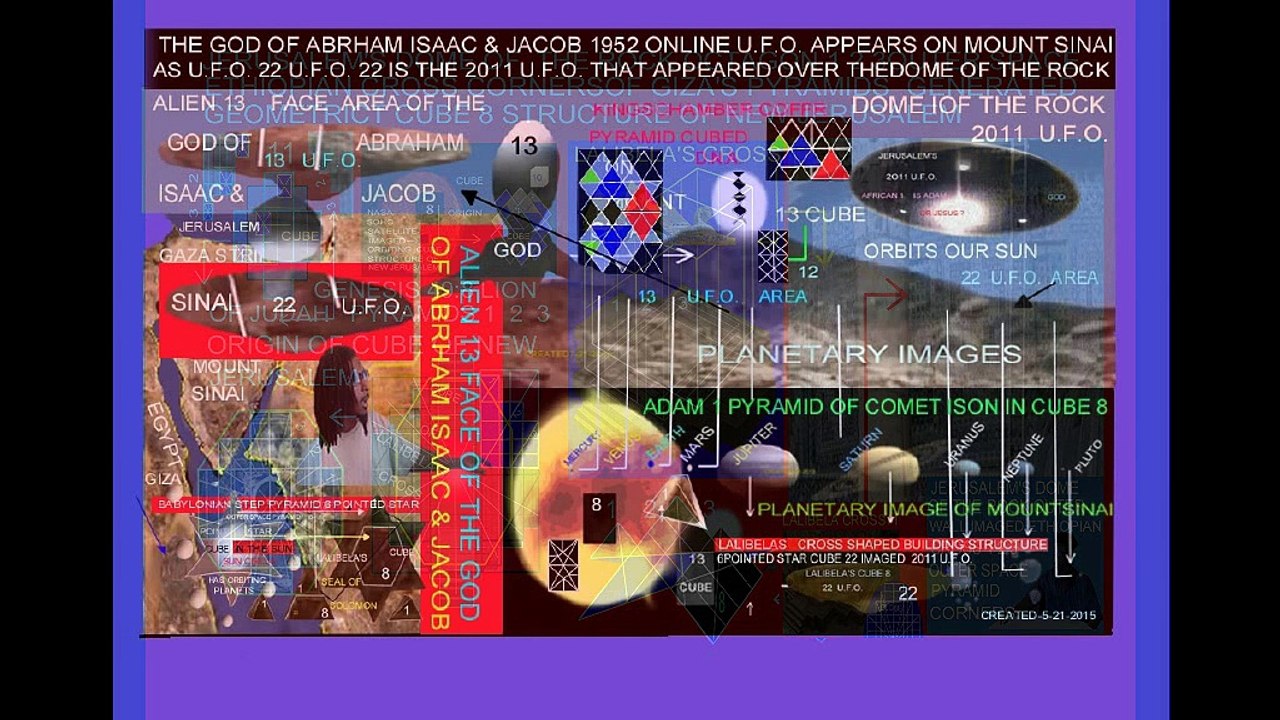 GOD OF ABRAHM ISAAC & JACOB TEMPLE MOUNT 2011 U.F.O. ALIEN33 SINAI IMAGE