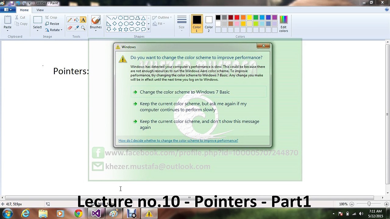 Lecture no.10 - Pointers - Part1  by Khezer Mustafa