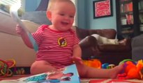 Baby Bursts Into Contagious Laughter When Page Rips Out