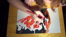 pixel art on paper : Niel (teen top) (music supa luv / teen top)