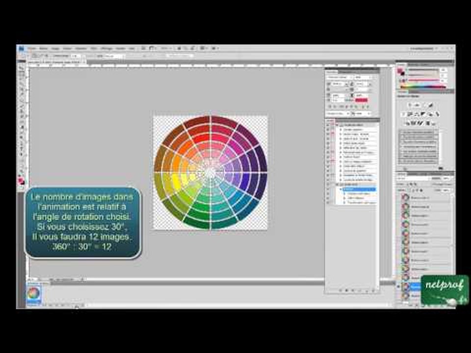 Photoshop - Animation GIF - Logo en rotation