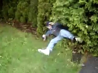 Too drunk to walk fall in someones yard